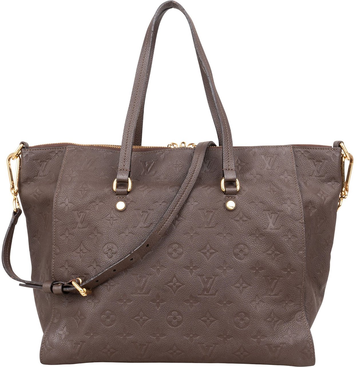 Louis Vuitton Louis Vuitton Leather Monogram Empreinte Lumineuse PM Shoulder Bag Bruin