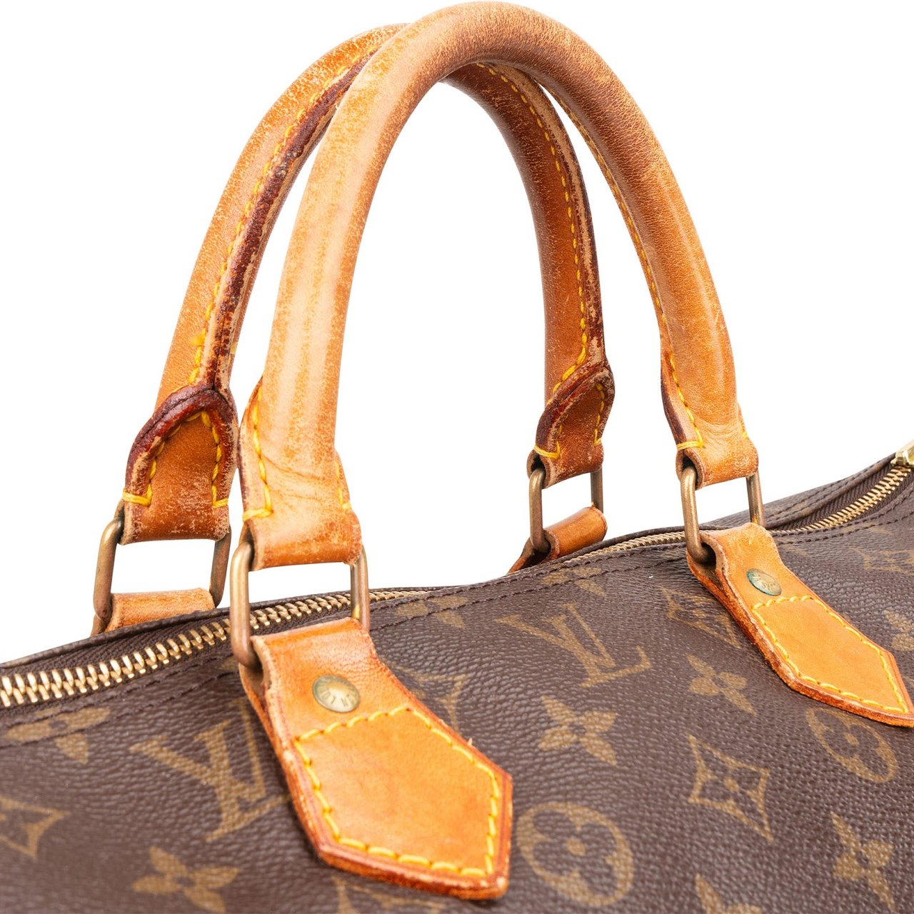 Louis Vuitton Louis Vuitton Monogram Canvas Speedy 40 Handbag Bruin