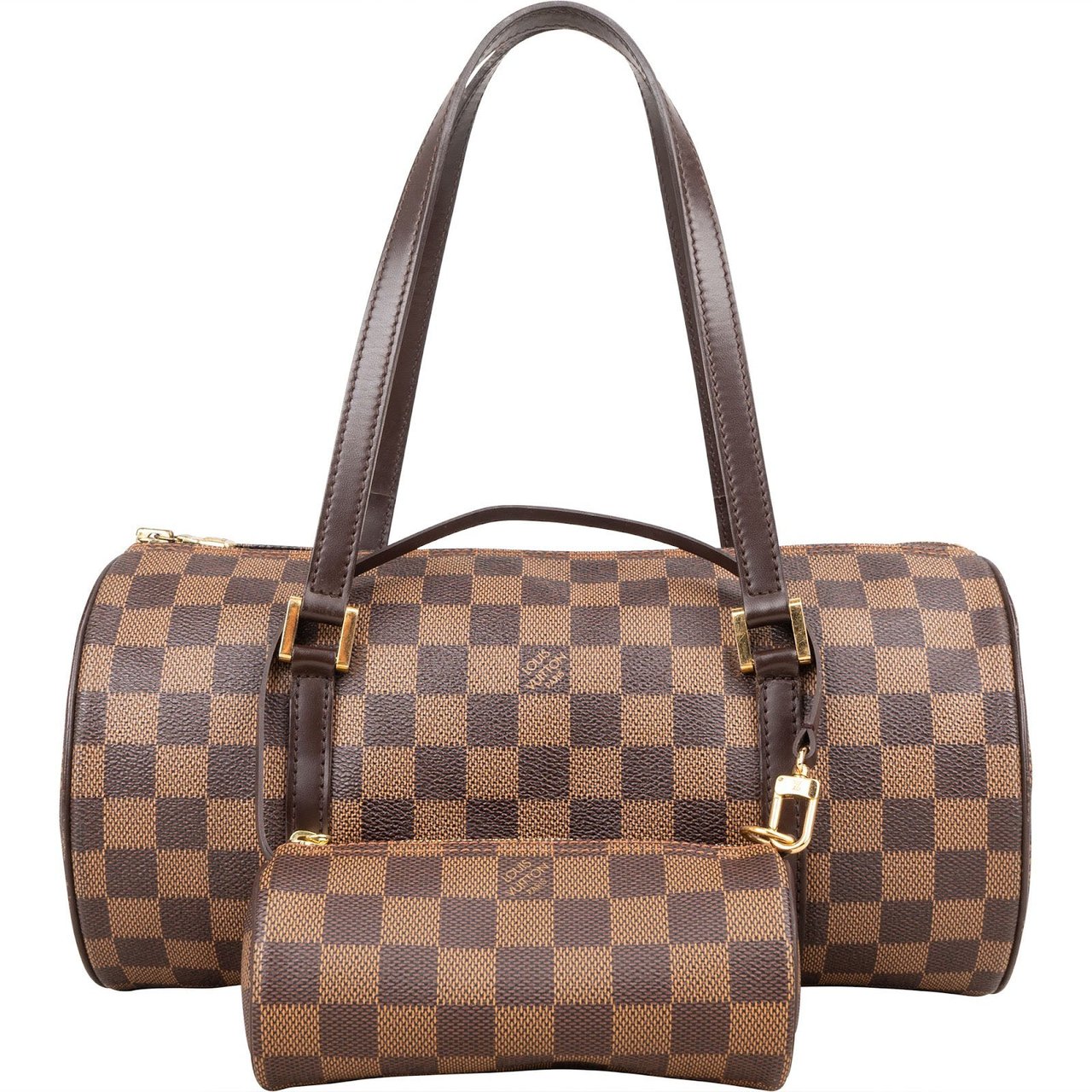 Louis Vuitton Monogram Damier Ebene Canvas Papillon Set Handbag Bruin