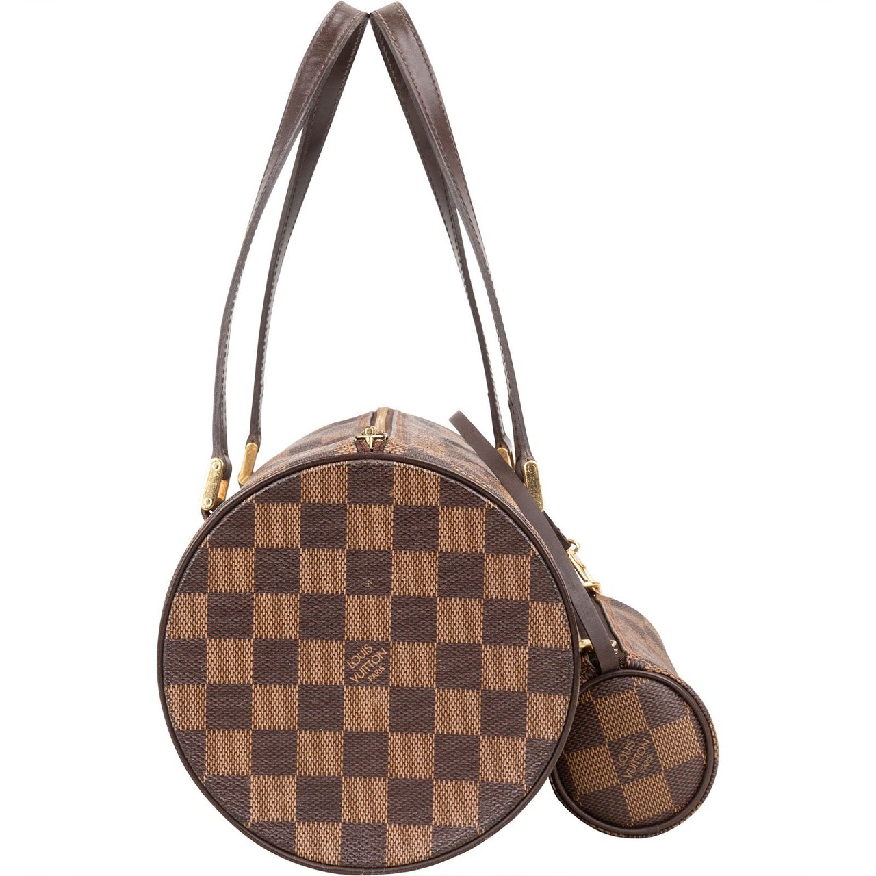 Louis Vuitton Monogram Damier Ebene Canvas Papillon Set Handbag Bruin