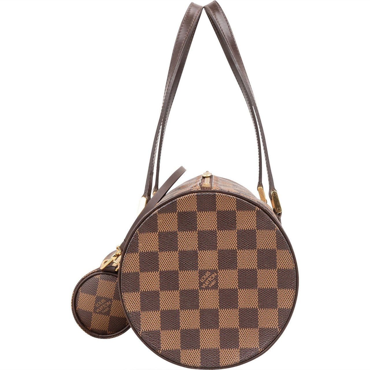 Louis Vuitton Monogram Damier Ebene Canvas Papillon Set Handbag Bruin