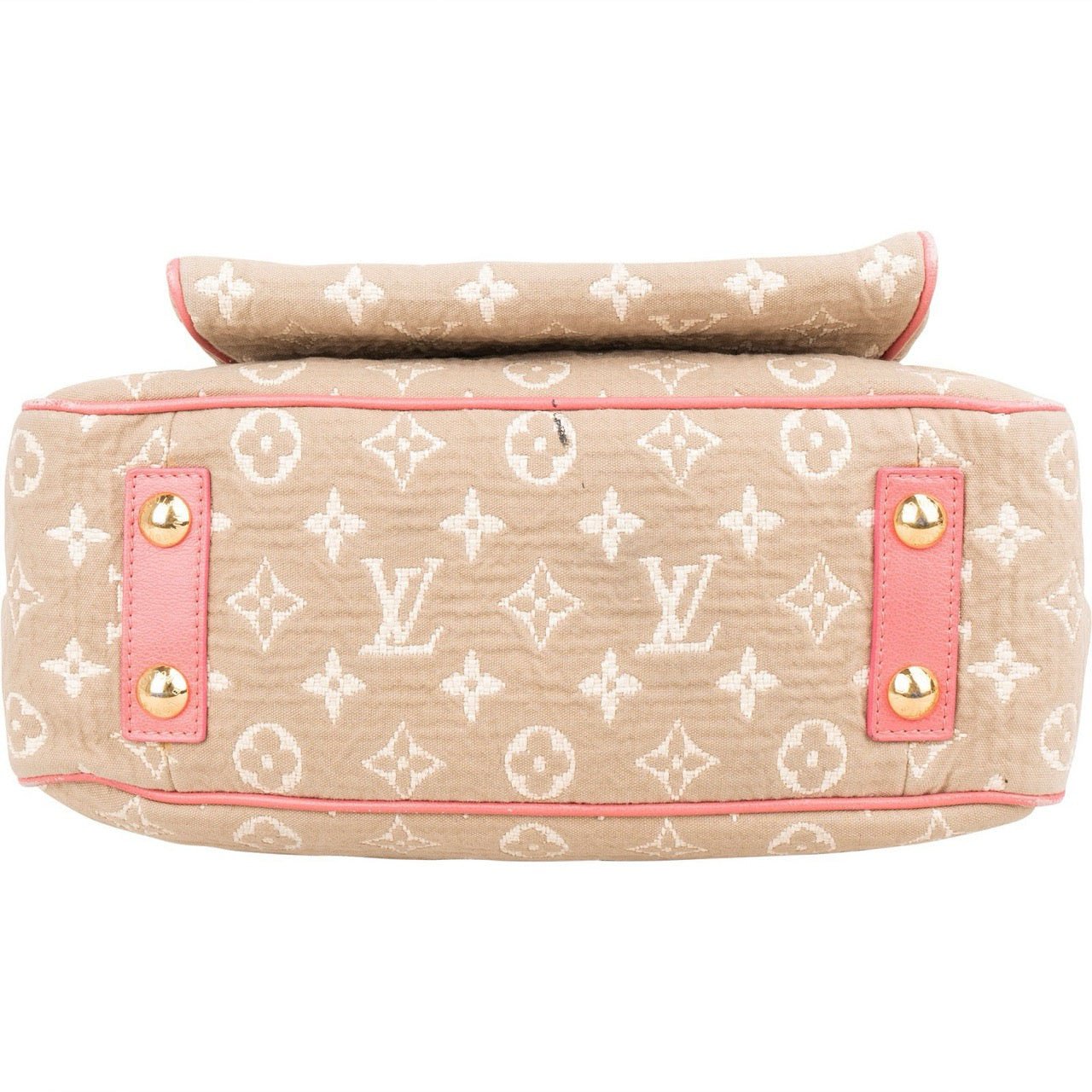 Louis Vuitton Denim Monogram Cabas Sabbia MM Handbag Beige