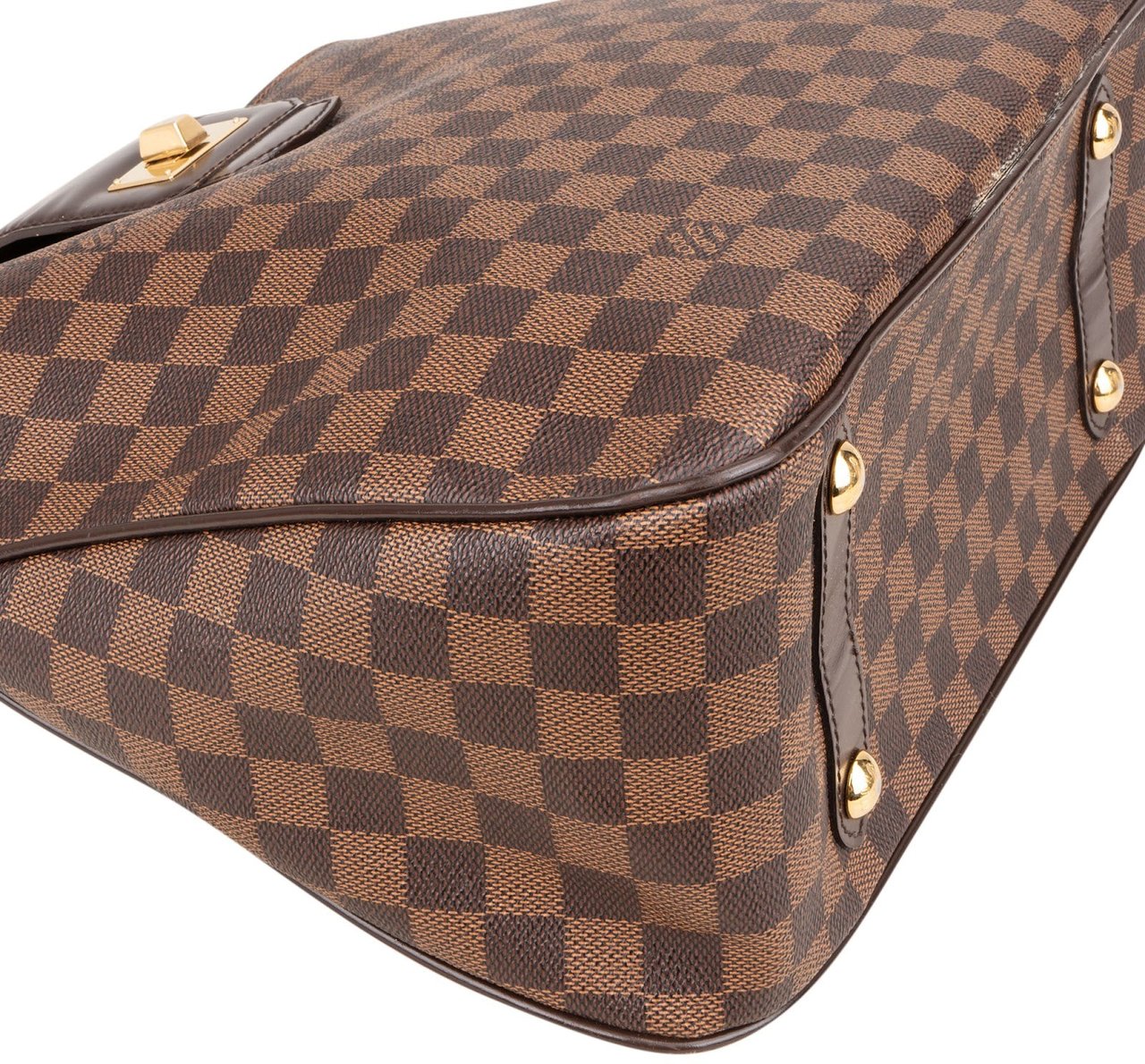 Louis Vuitton Monogram Damier Ebene Cabas Rosebery Handbag Bruin