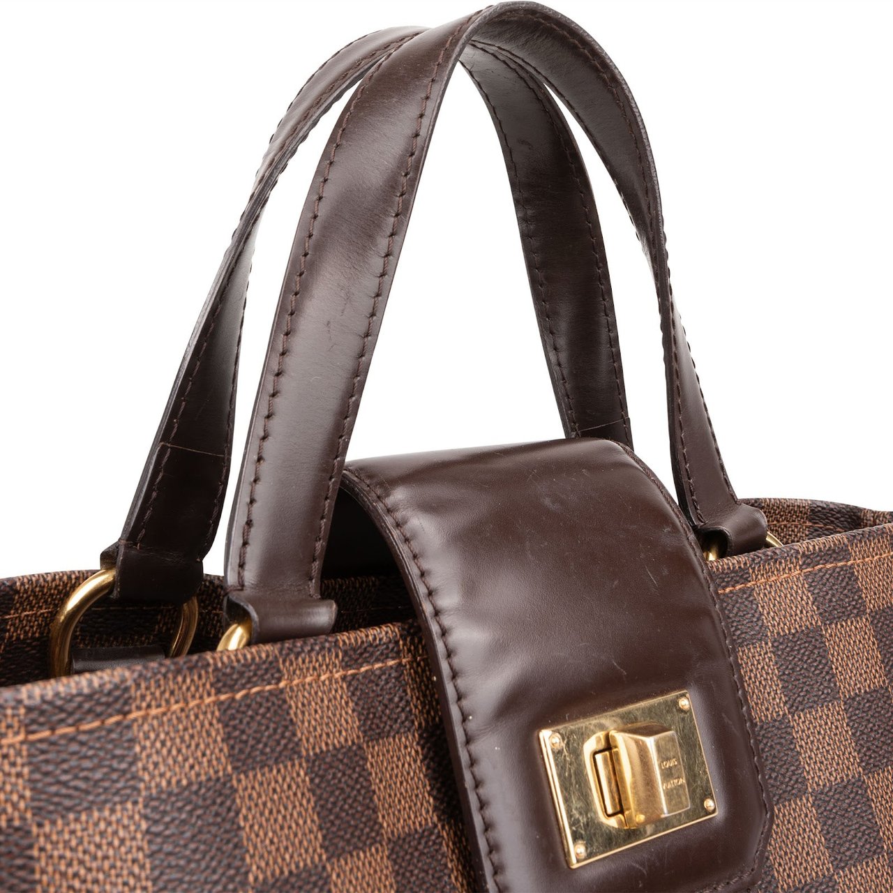 Louis Vuitton Monogram Damier Ebene Cabas Rosebery Handbag Bruin