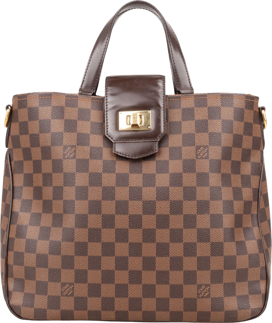 Louis Vuitton Monogram Damier Ebene Cabas Rosebery Handbag Bruin