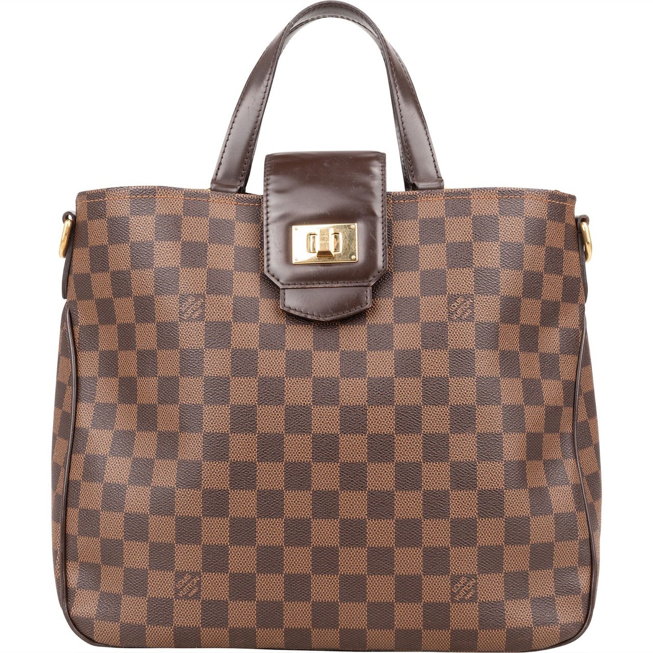 Louis Vuitton Monogram Damier Ebene Cabas Rosebery Handbag Bruin