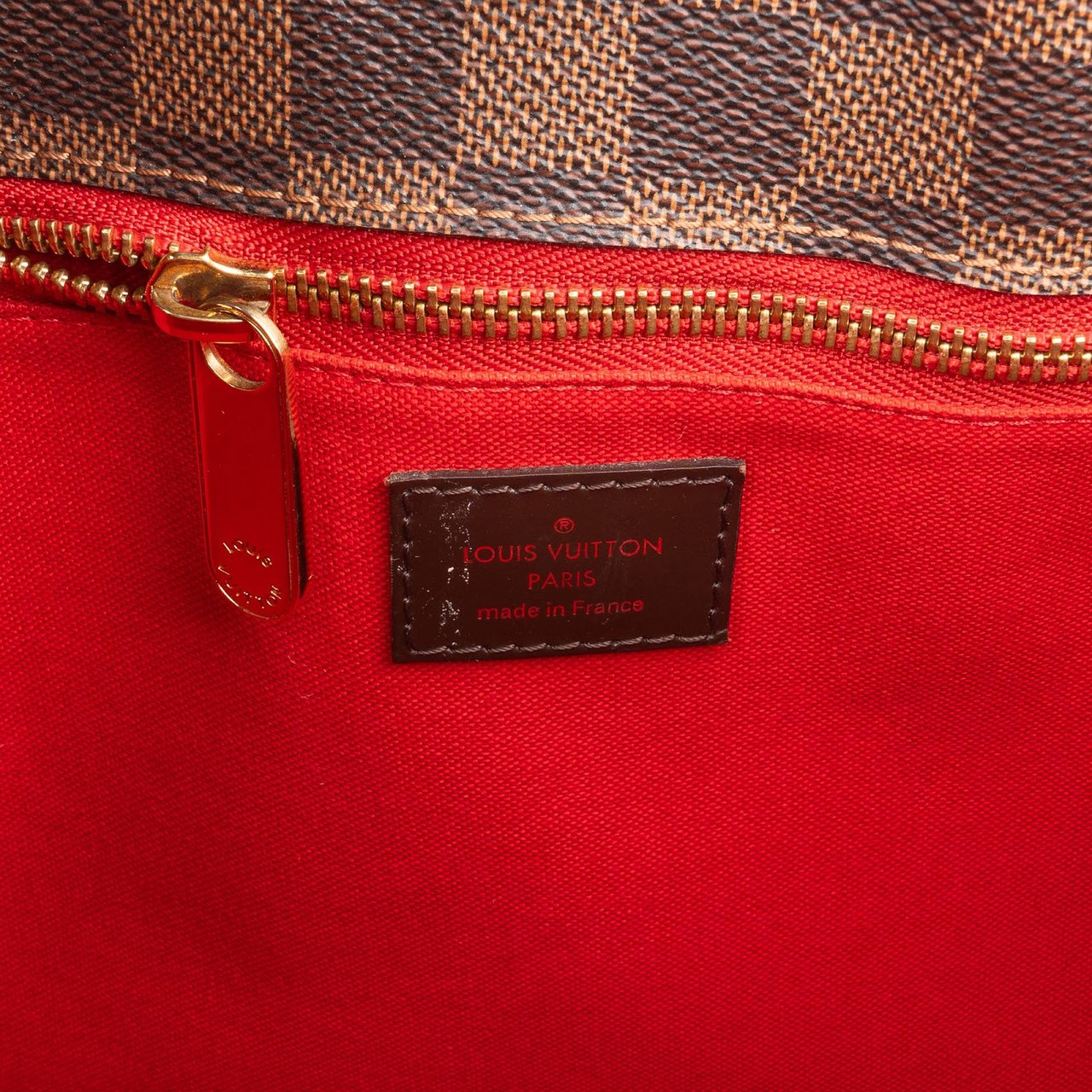 Louis Vuitton Monogram Damier Ebene Cabas Rosebery Handbag Bruin