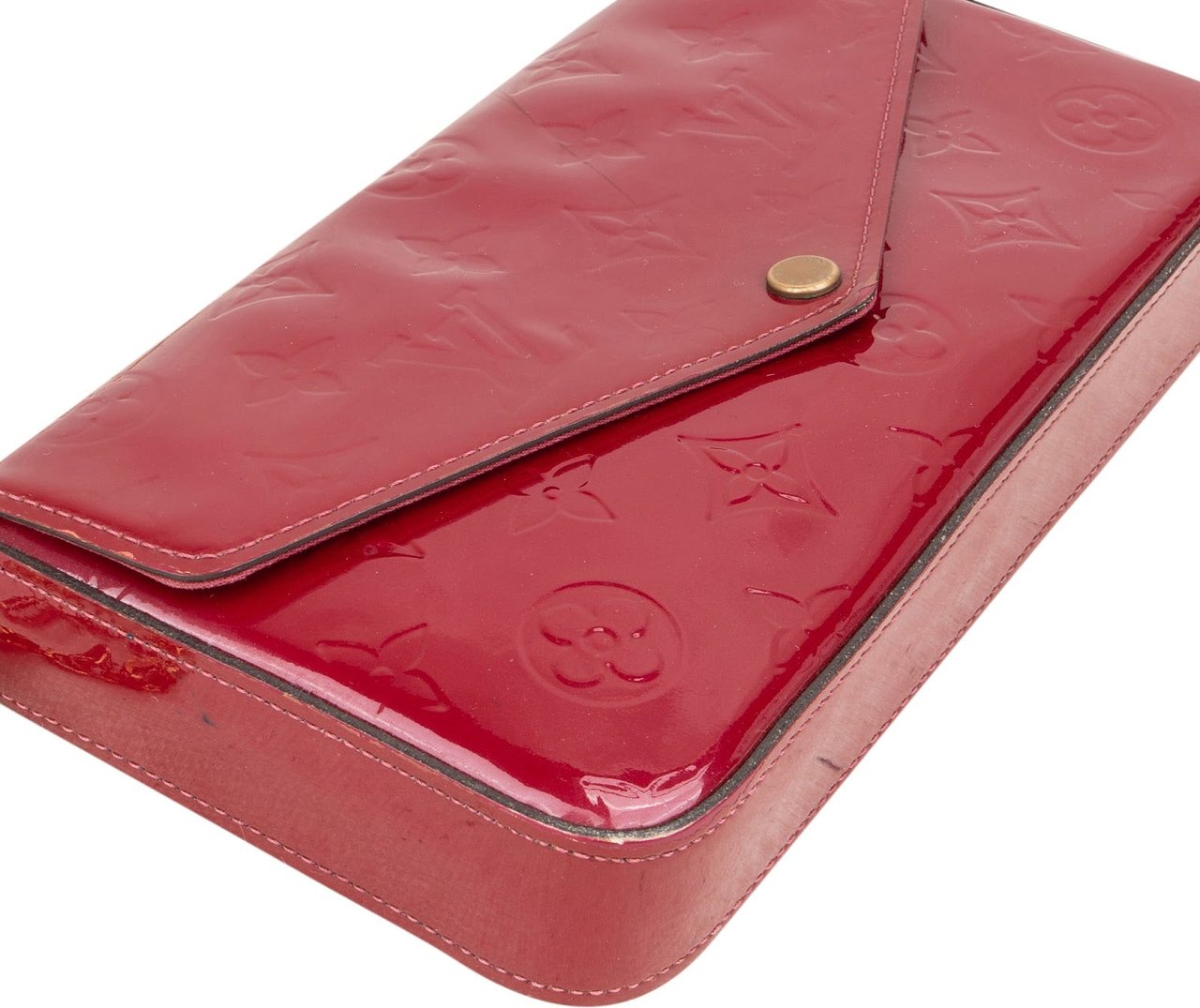 Louis Vuitton Monogram Vernis Felicie Crossbody Bag Rood