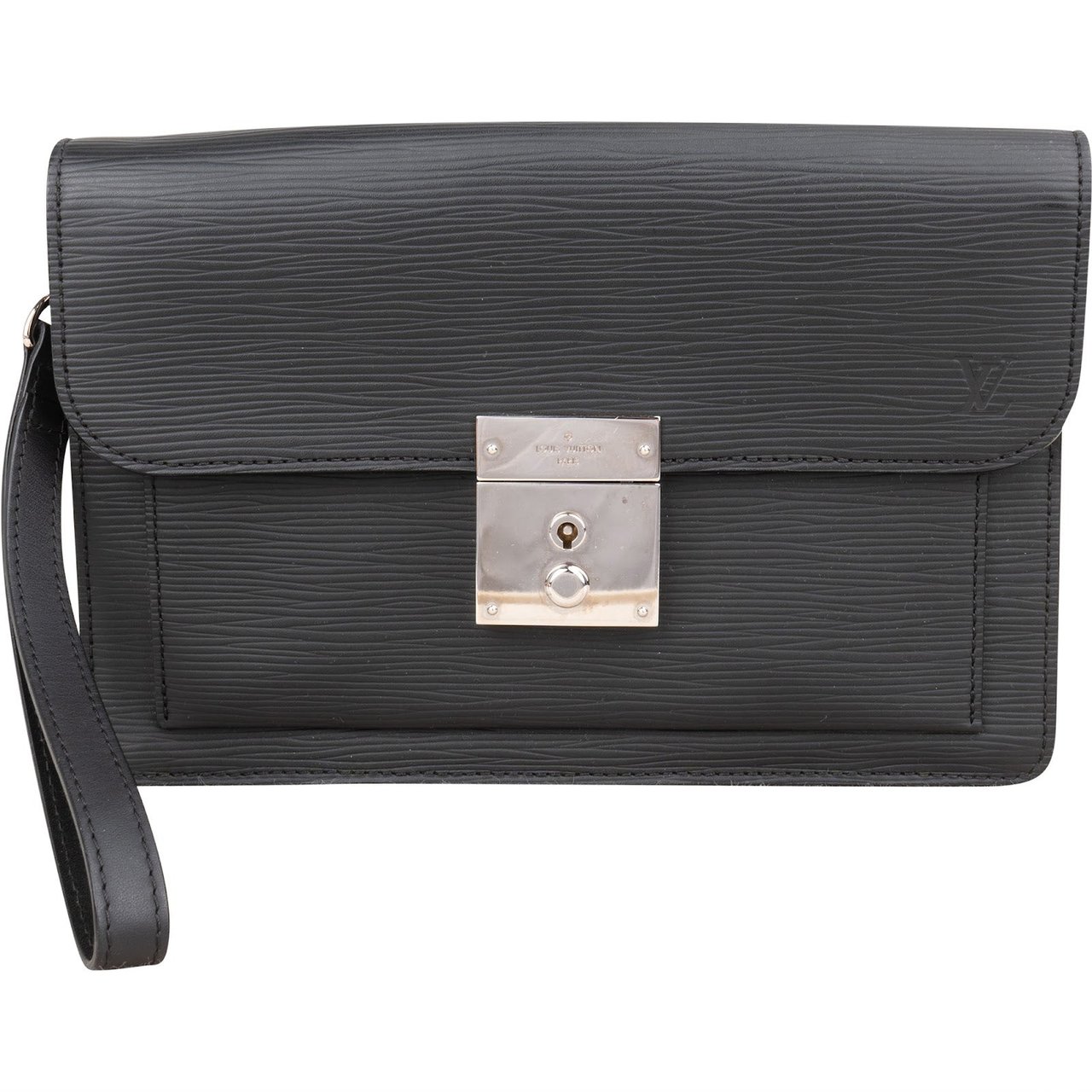 Louis Vuitton Noir Epi Leather Neo Bellaia Clutch Zwart