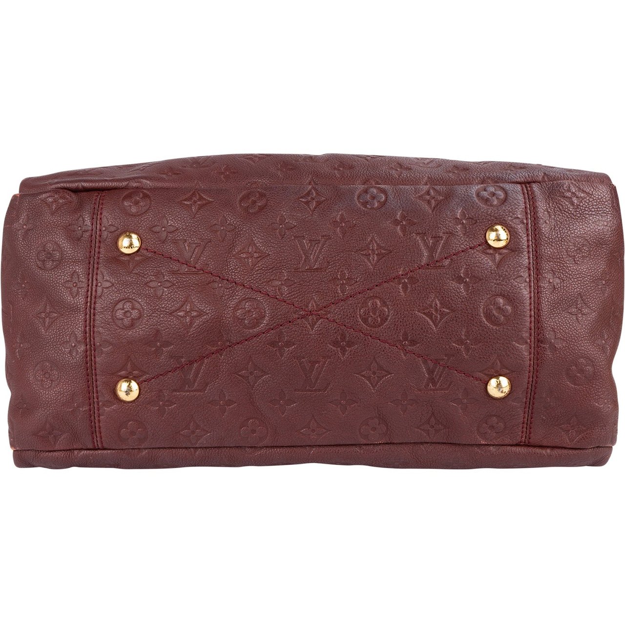 Louis Vuitton Monogram Empreinte Leather Artsy MM Handbag Maroon