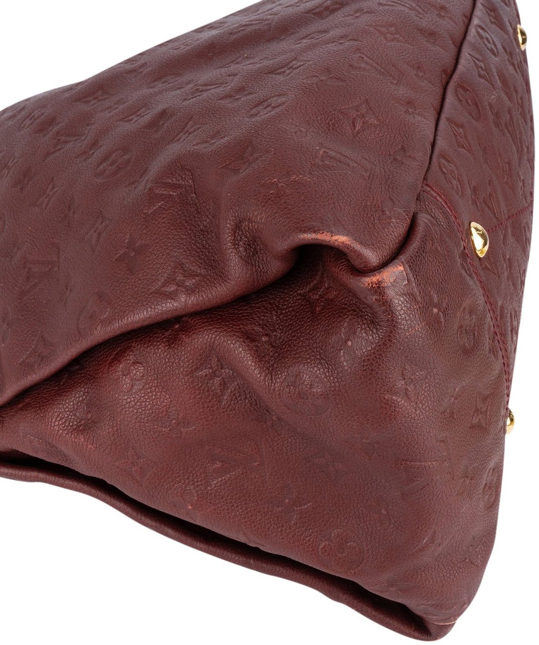 Louis Vuitton Monogram Empreinte Leather Artsy MM Handbag Maroon