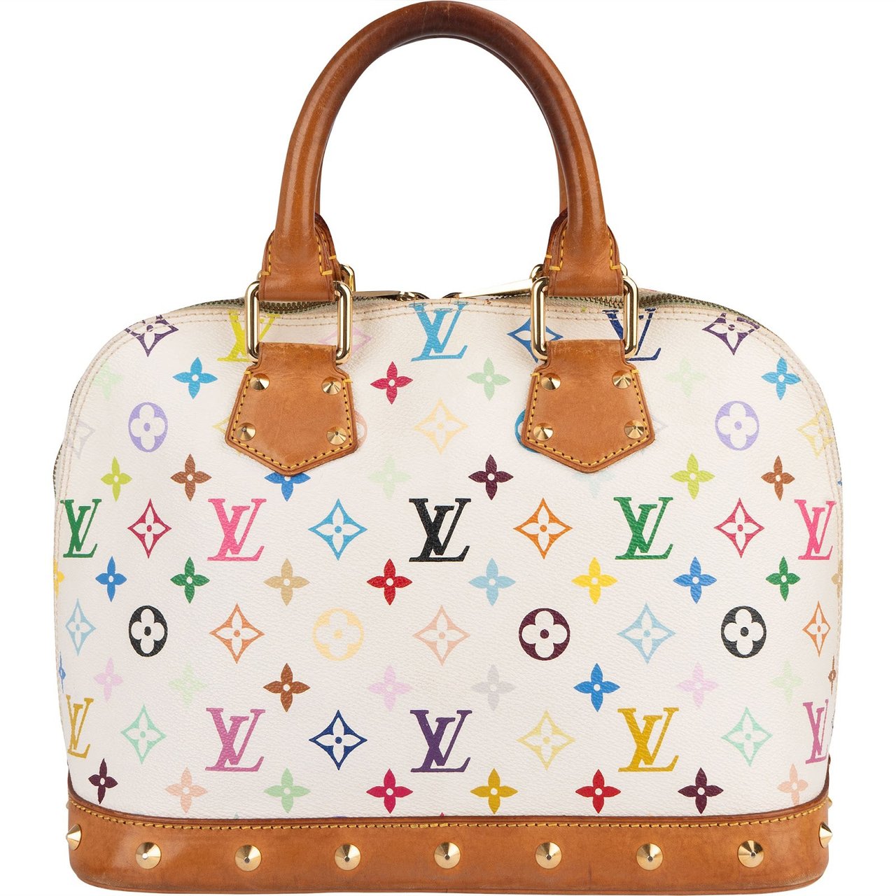 Louis Vuitton Monogram Murakami Multicolor Alma PM Handbag Wit