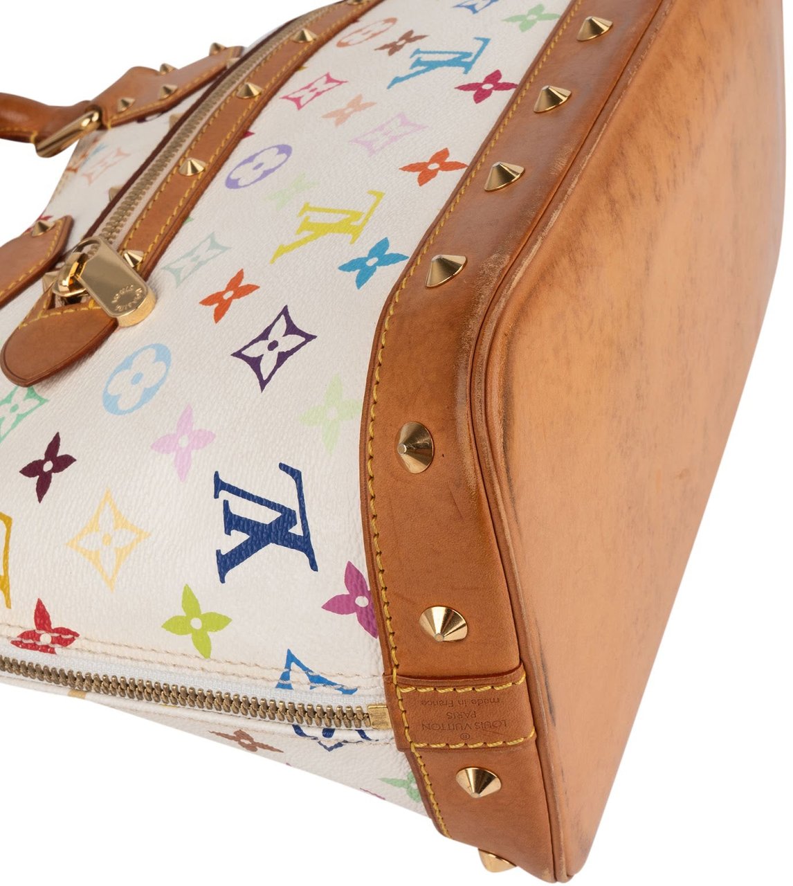 Louis Vuitton Monogram Murakami Multicolor Alma PM Handbag Wit