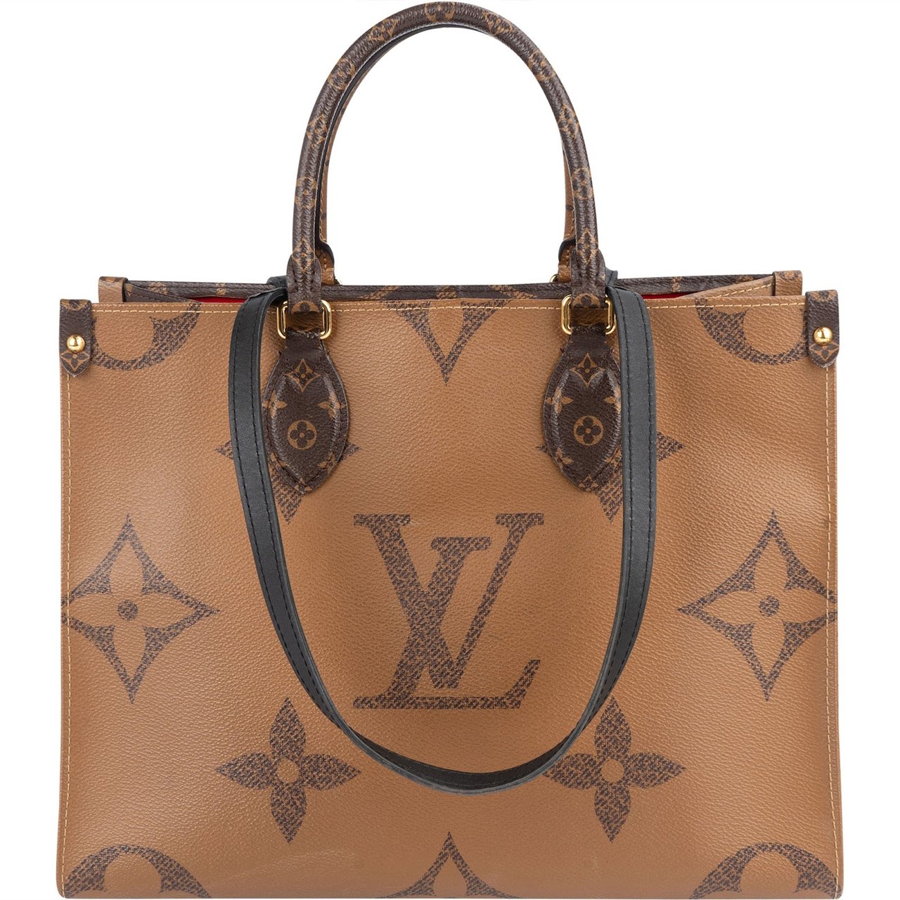 Louis Vuitton Louis Vuitton Monogram Giant Canvas Onthego MM Handbag Bruin