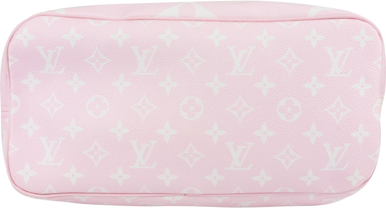 Louis Vuitton Monogram Giant Escale Rainbow Neverfull MM Shoulder Bag Rood