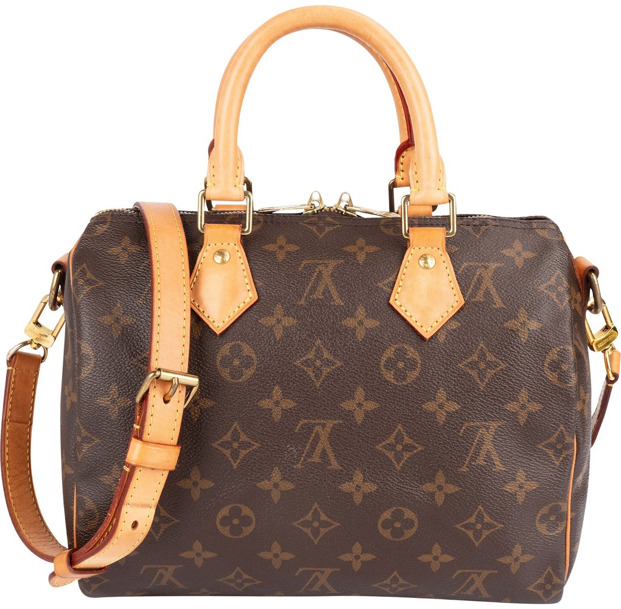 Louis Vuitton Louis Vuitton Monogram Canvas Speedy 25 Bandoulière Handbag Bruin