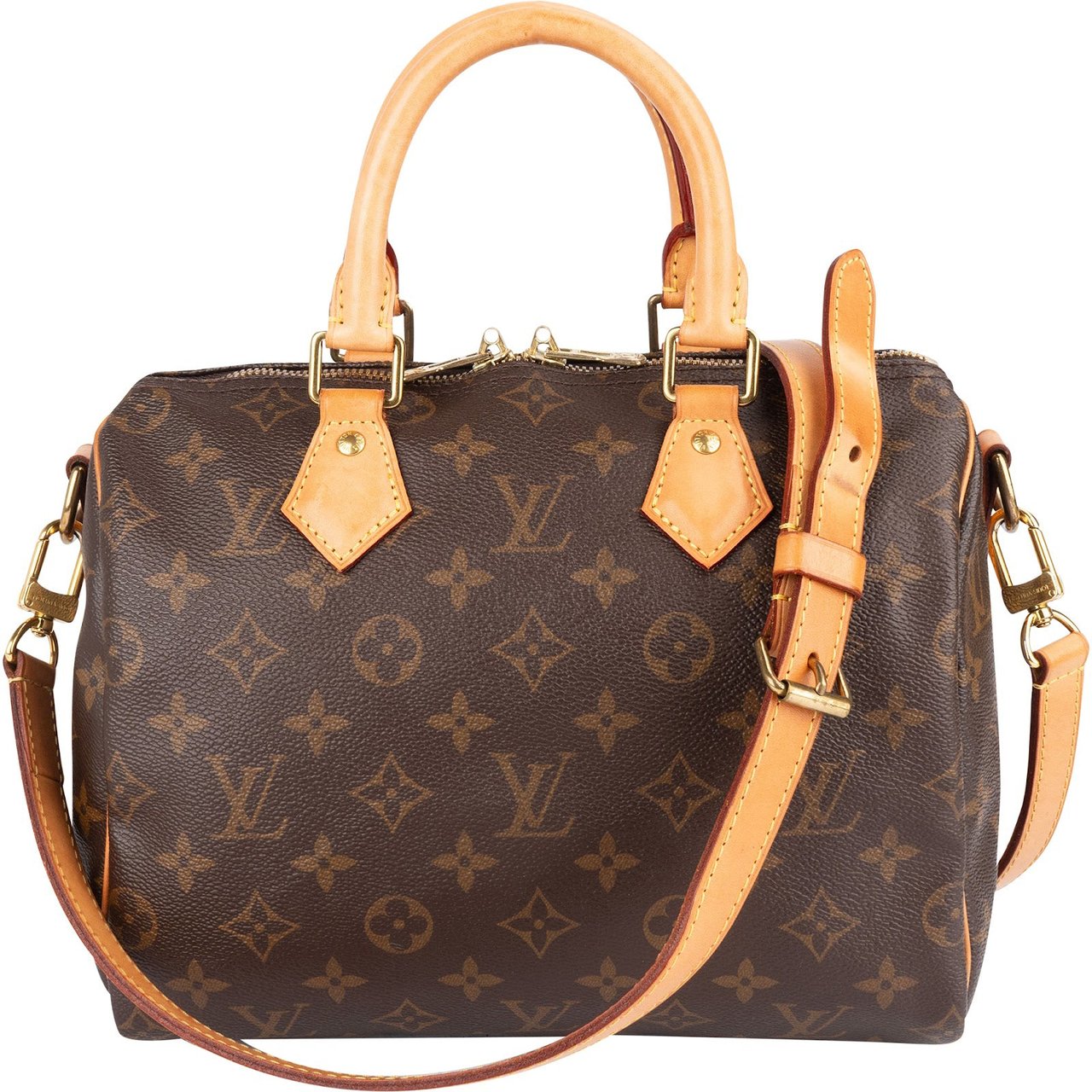 Louis Vuitton Louis Vuitton Monogram Canvas Speedy 25 Bandoulière Handbag Bruin