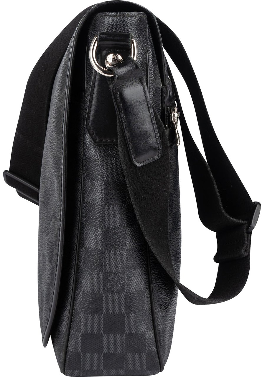 Louis Vuitton Louis Vuitton Monogram Damier Graphite Daniel Messenger Crossbody Bag Zwart