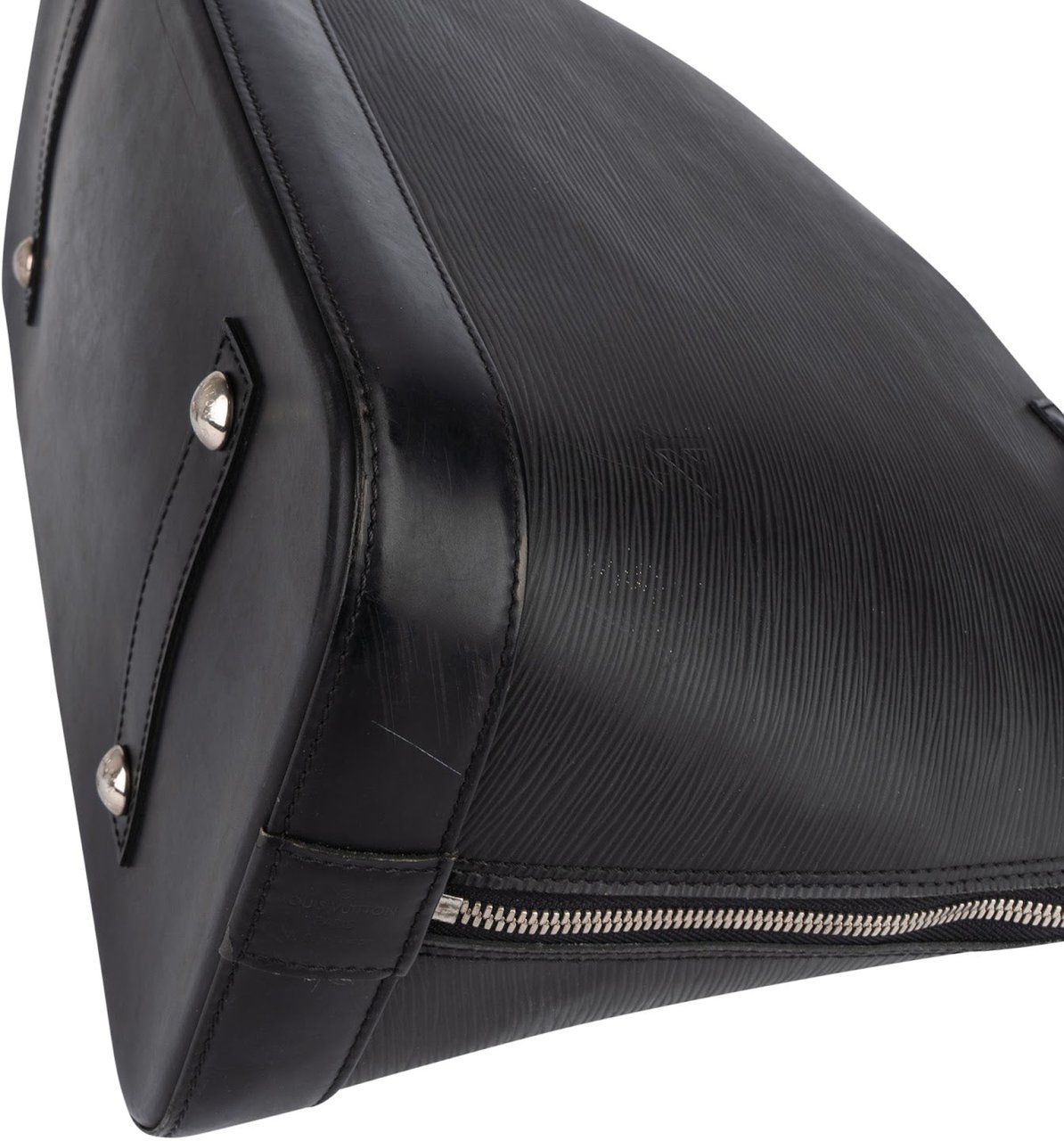 Louis Vuitton Louis Vuitton Noir Epi Leather Alma GM Handbag Zwart