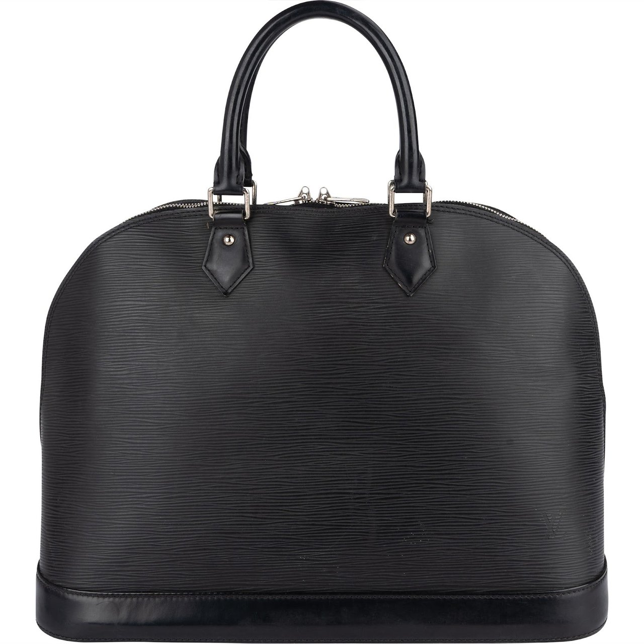 Louis Vuitton Louis Vuitton Noir Epi Leather Alma GM Handbag Zwart