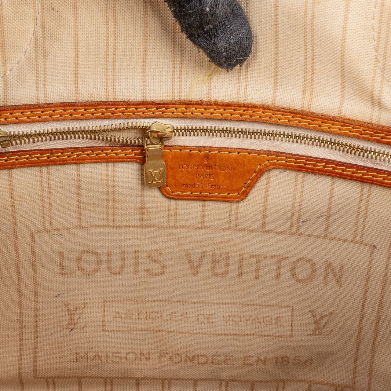 Louis Vuitton Louis Vuitton Monogram Damier Azur Neverfull PM Handbag Wit