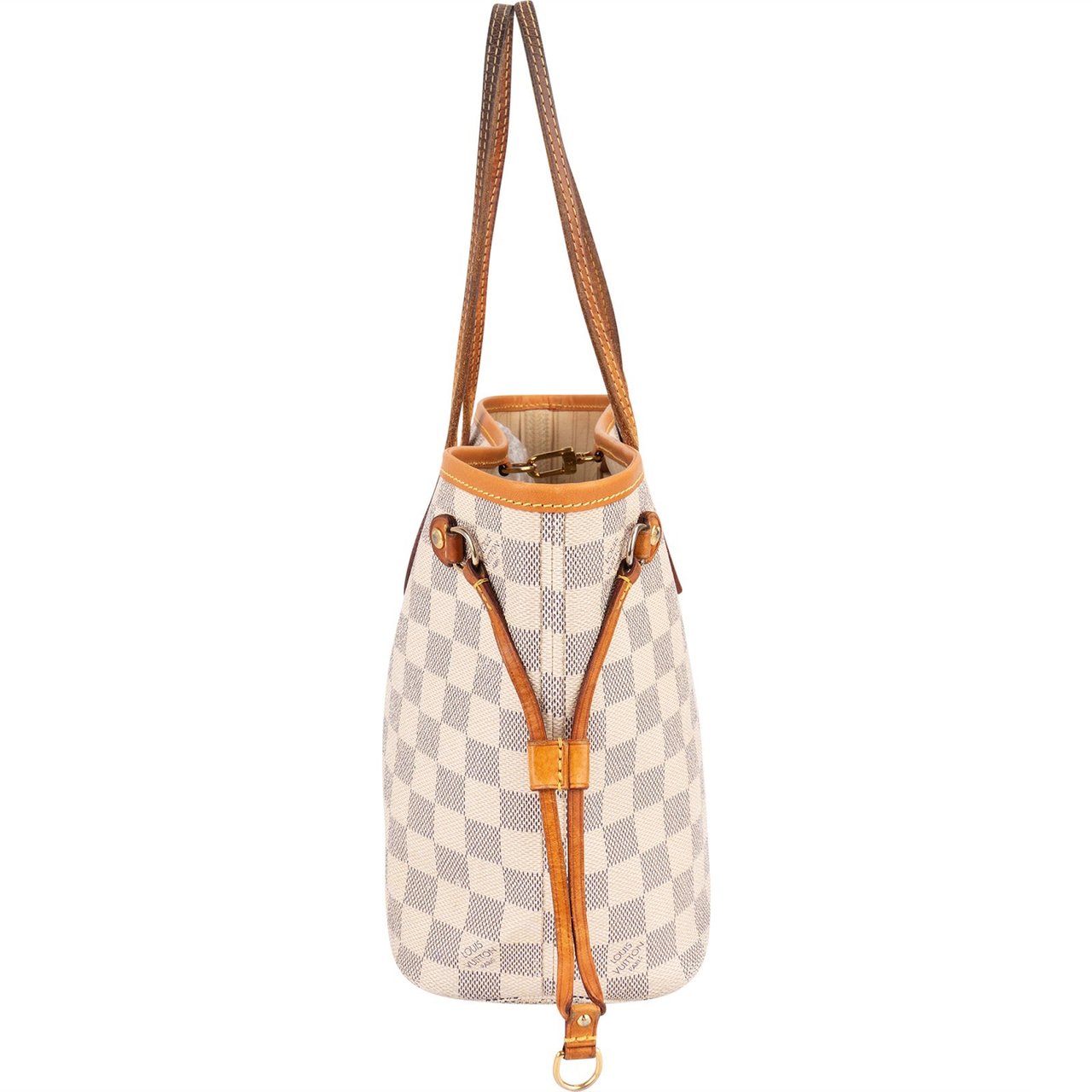 Louis Vuitton Louis Vuitton Monogram Damier Azur Neverfull PM Handbag Wit