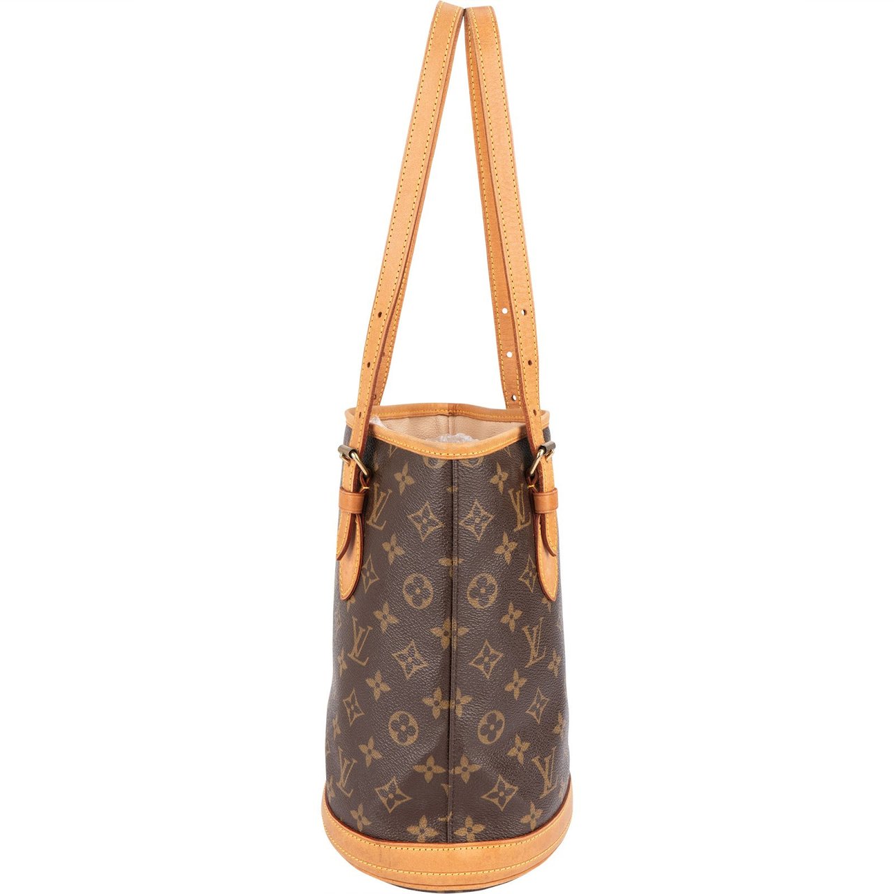 Louis Vuitton Louis Vuitton Monogram Canvas Bucket PM Shoulder Bag Bruin