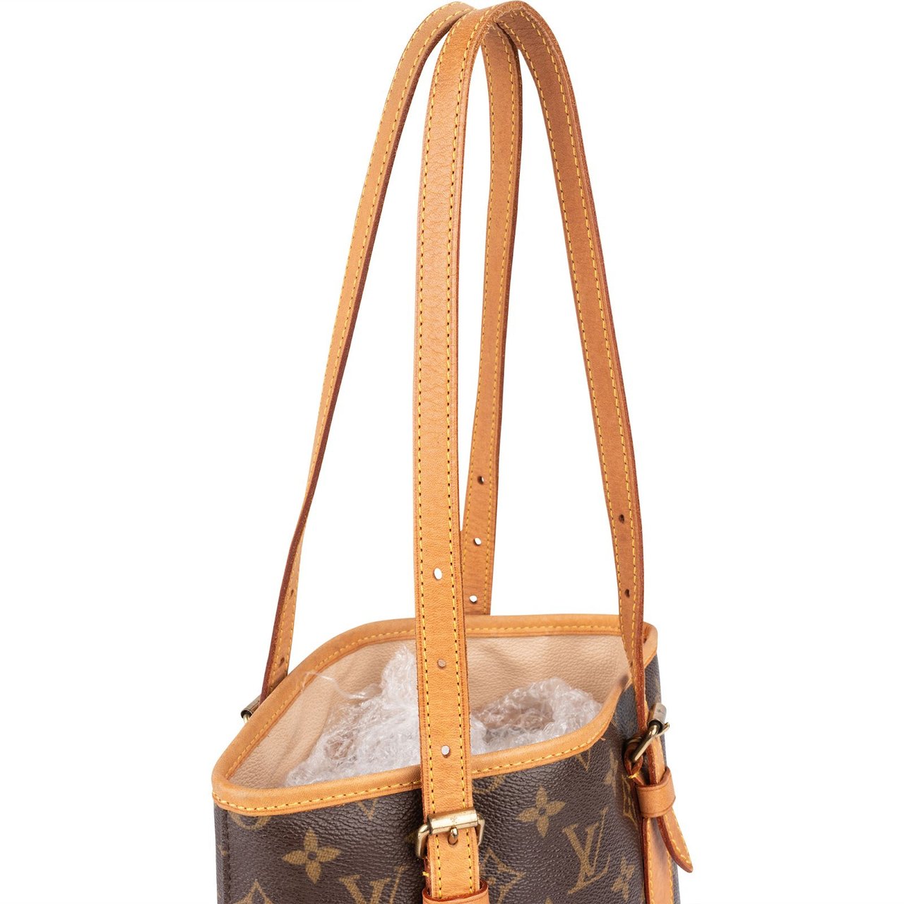 Louis Vuitton Louis Vuitton Monogram Canvas Bucket PM Shoulder Bag Bruin