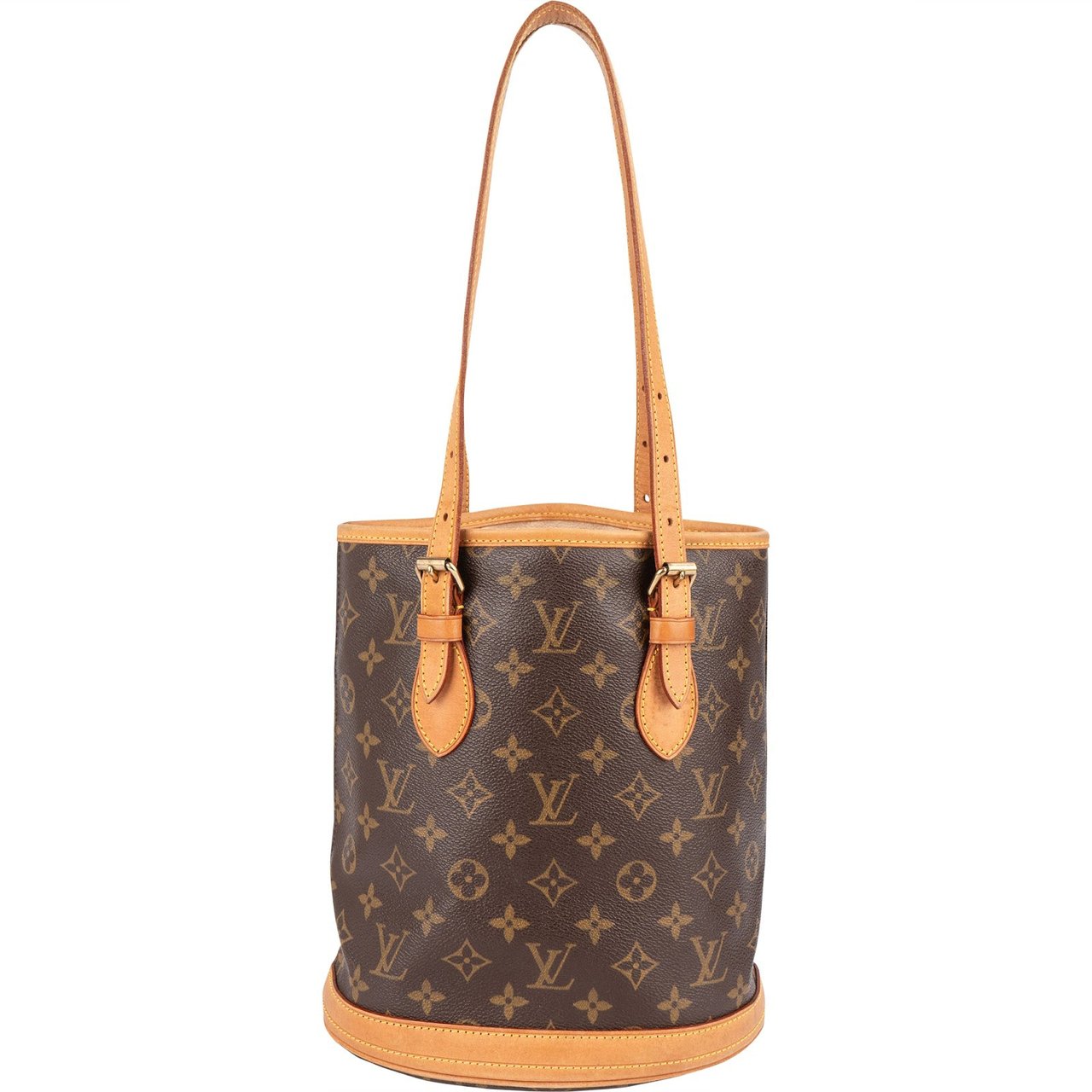 Louis Vuitton Louis Vuitton Monogram Canvas Bucket PM Shoulder Bag Bruin