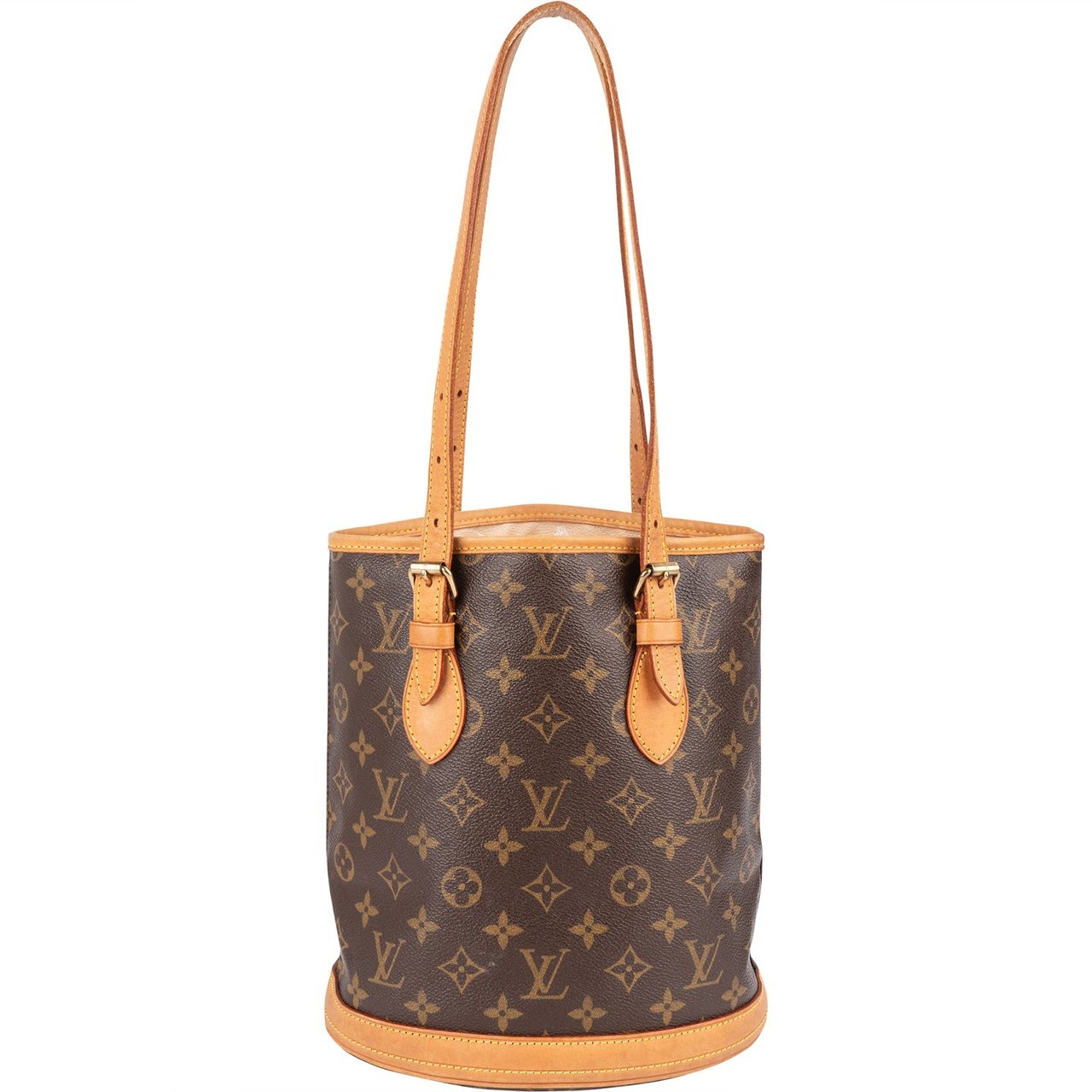 Louis Vuitton Louis Vuitton Monogram Canvas Bucket PM Shoulder Bag Bruin