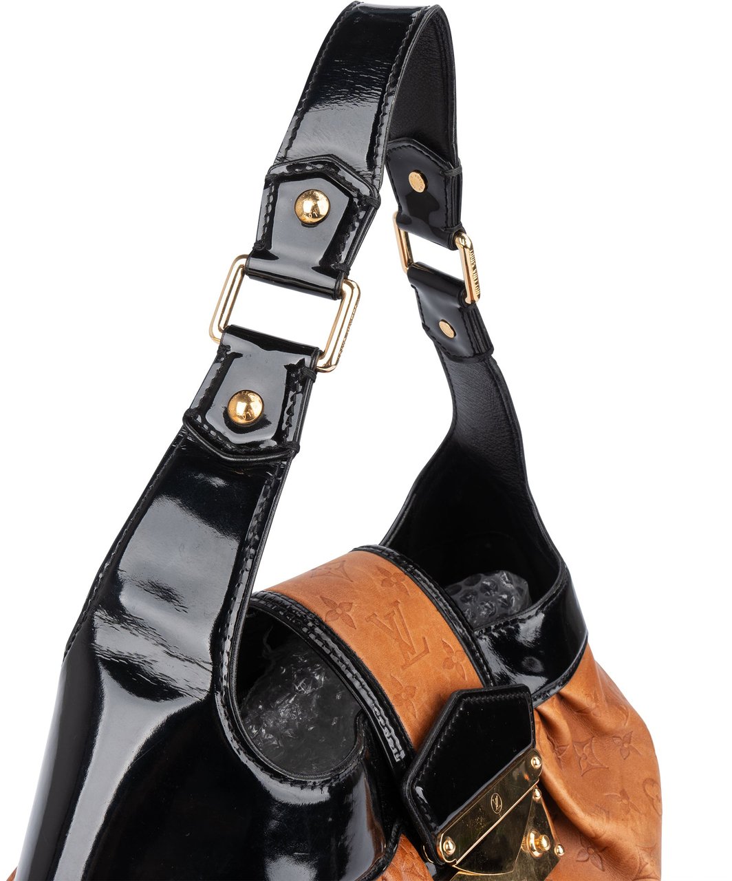 Louis Vuitton Patent Leather Monogram Empreinte Limited Polly Handbag Divers
