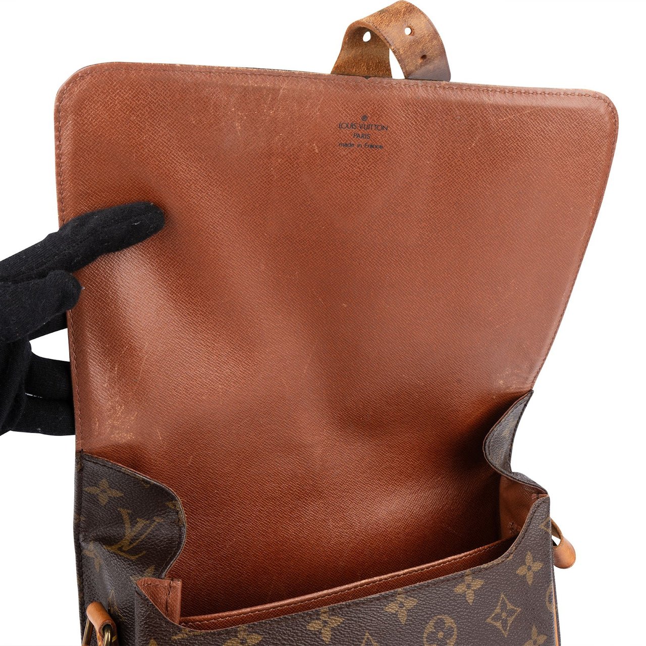 Louis Vuitton Louis Vuitton Monogram Canvas Cartouchière GM Crossbody Bag Bruin