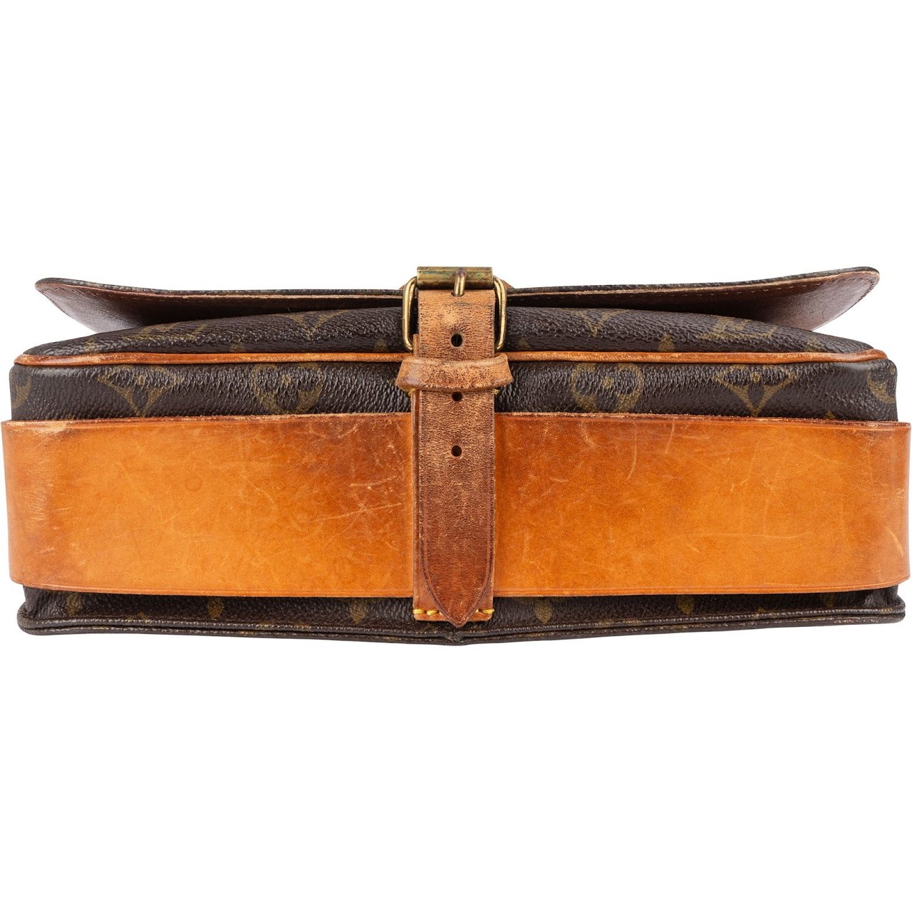 Louis Vuitton Louis Vuitton Monogram Canvas Cartouchière GM Crossbody Bag Bruin