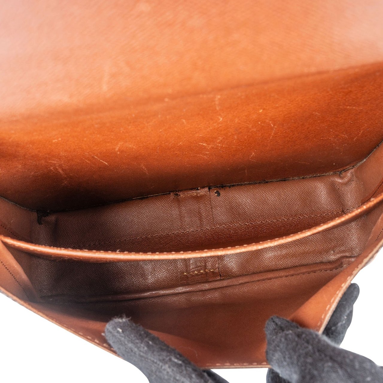 Louis Vuitton Louis Vuitton Monogram Canvas Cartouchière GM Crossbody Bag Bruin