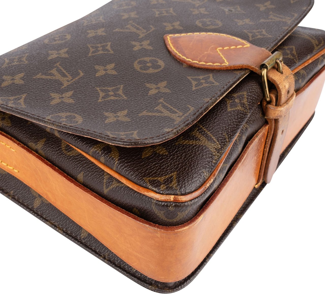 Louis Vuitton Louis Vuitton Monogram Canvas Cartouchière GM Crossbody Bag Bruin
