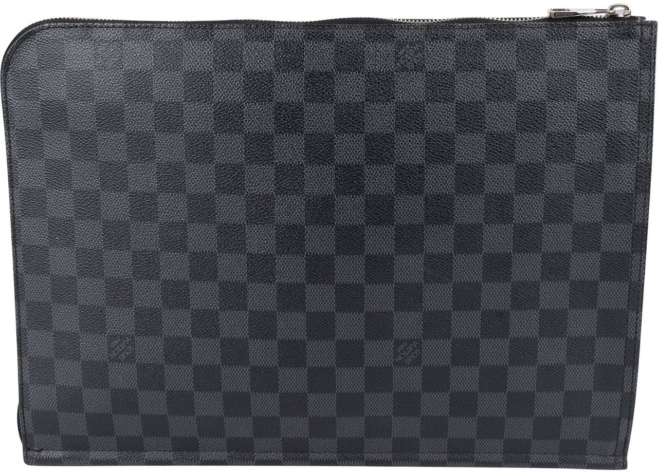 Louis Vuitton Monogram Damier Graphite Mick PM Porte Documents Clutch Zwart