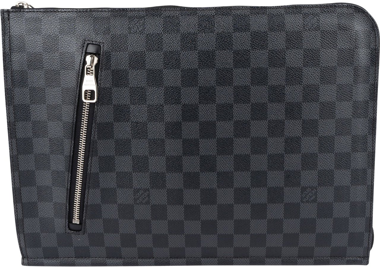 Louis Vuitton Monogram Damier Graphite Mick PM Porte Documents Clutch Zwart