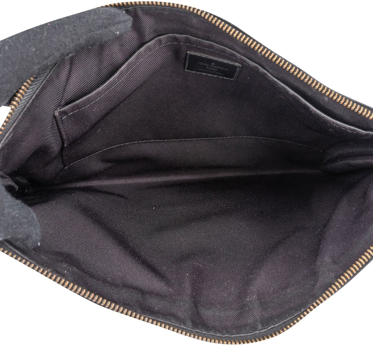 Louis Vuitton Louis Vuitton Canvas Monogram Eclipse Pochette Voyage MM Clutch Zwart