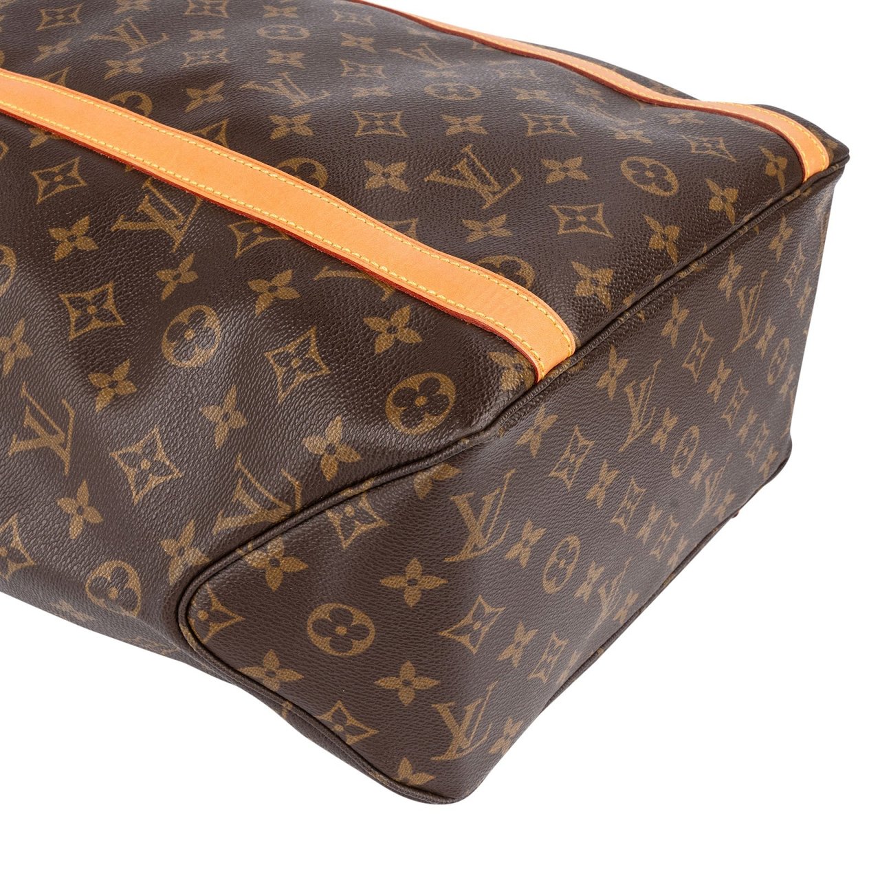 Louis Vuitton Monogram Canvas Sac Shopping Shoulder Bag Bruin