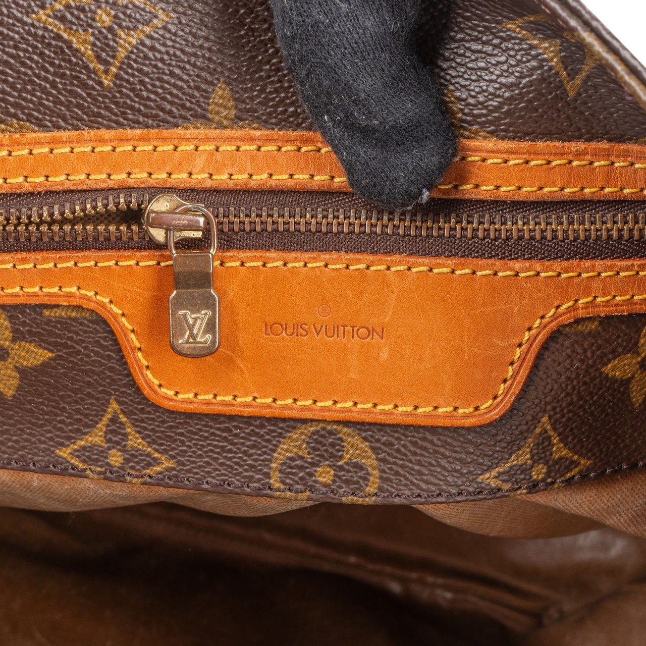 Louis Vuitton Monogram Canvas Sac Shopping Shoulder Bag Bruin