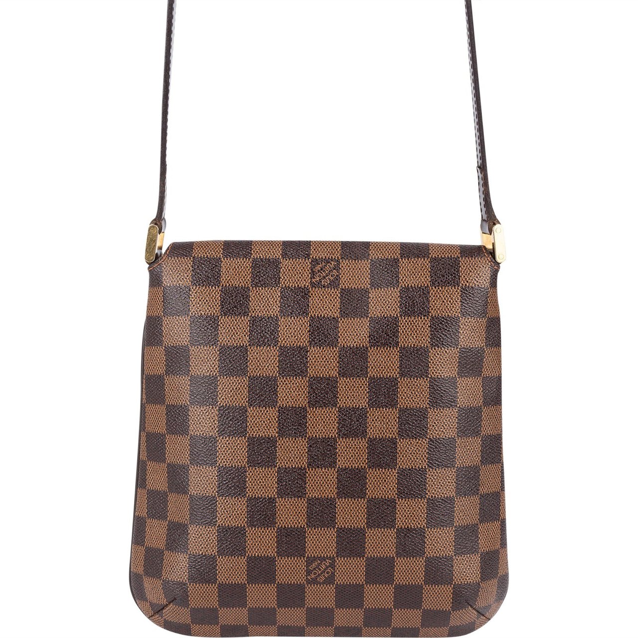 Louis Vuitton Damier Ebene Salsa Musette PM Crossbody Bag Bruin