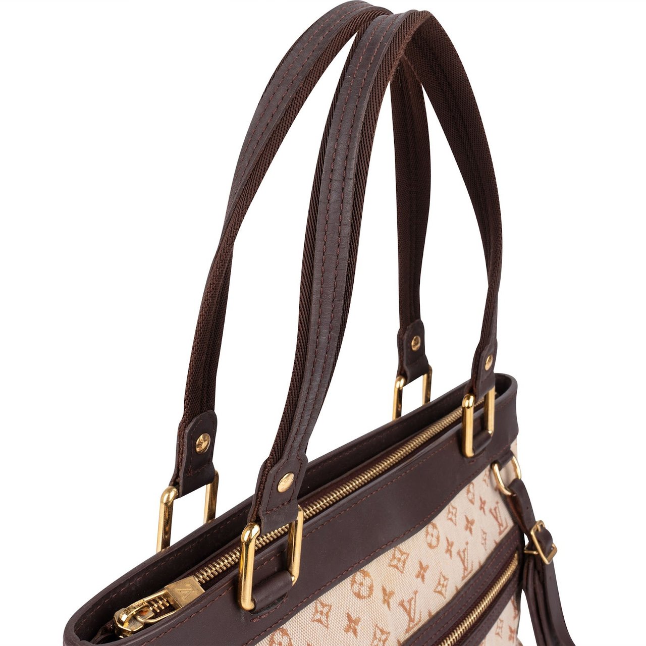 Louis Vuitton Louis Vuitton Monogram Mini Lin Lucille PM Handbag Beige