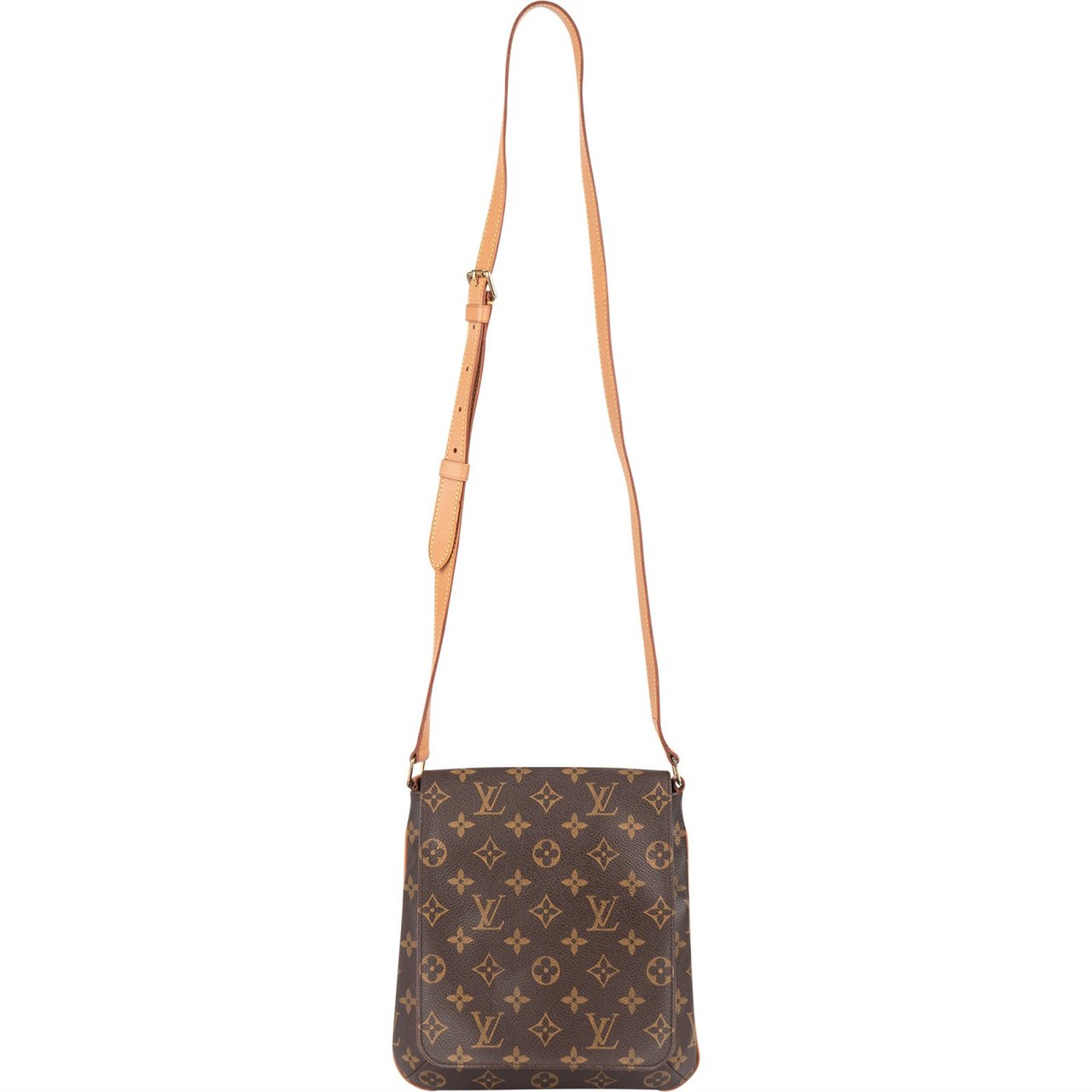 Louis Vuitton Monogram Canvas Salsa Musette PM Crossbody Bag Bruin