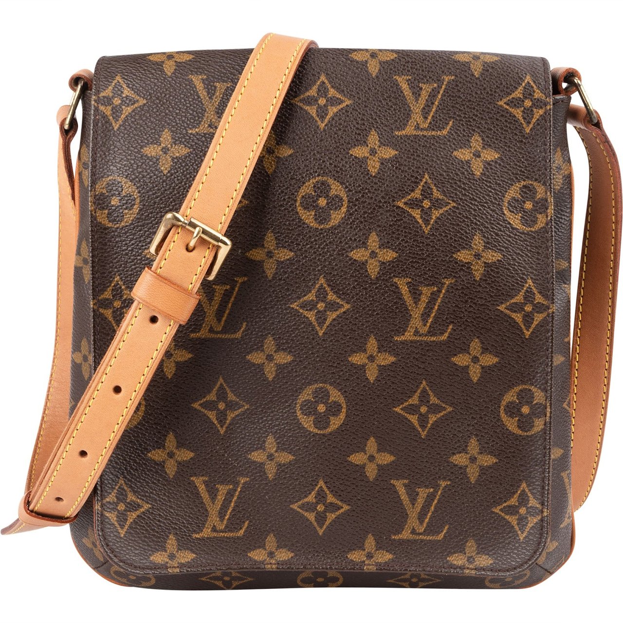 Louis Vuitton Monogram Canvas Salsa Musette PM Crossbody Bag Bruin