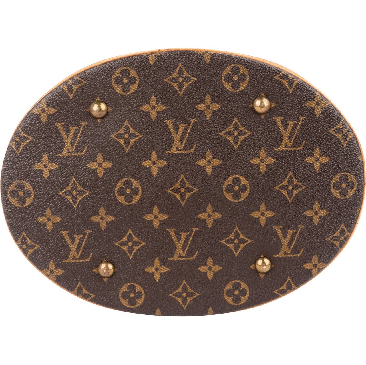 Louis Vuitton Monogram Canvas Bucket GM Shoulder Bag Bruin