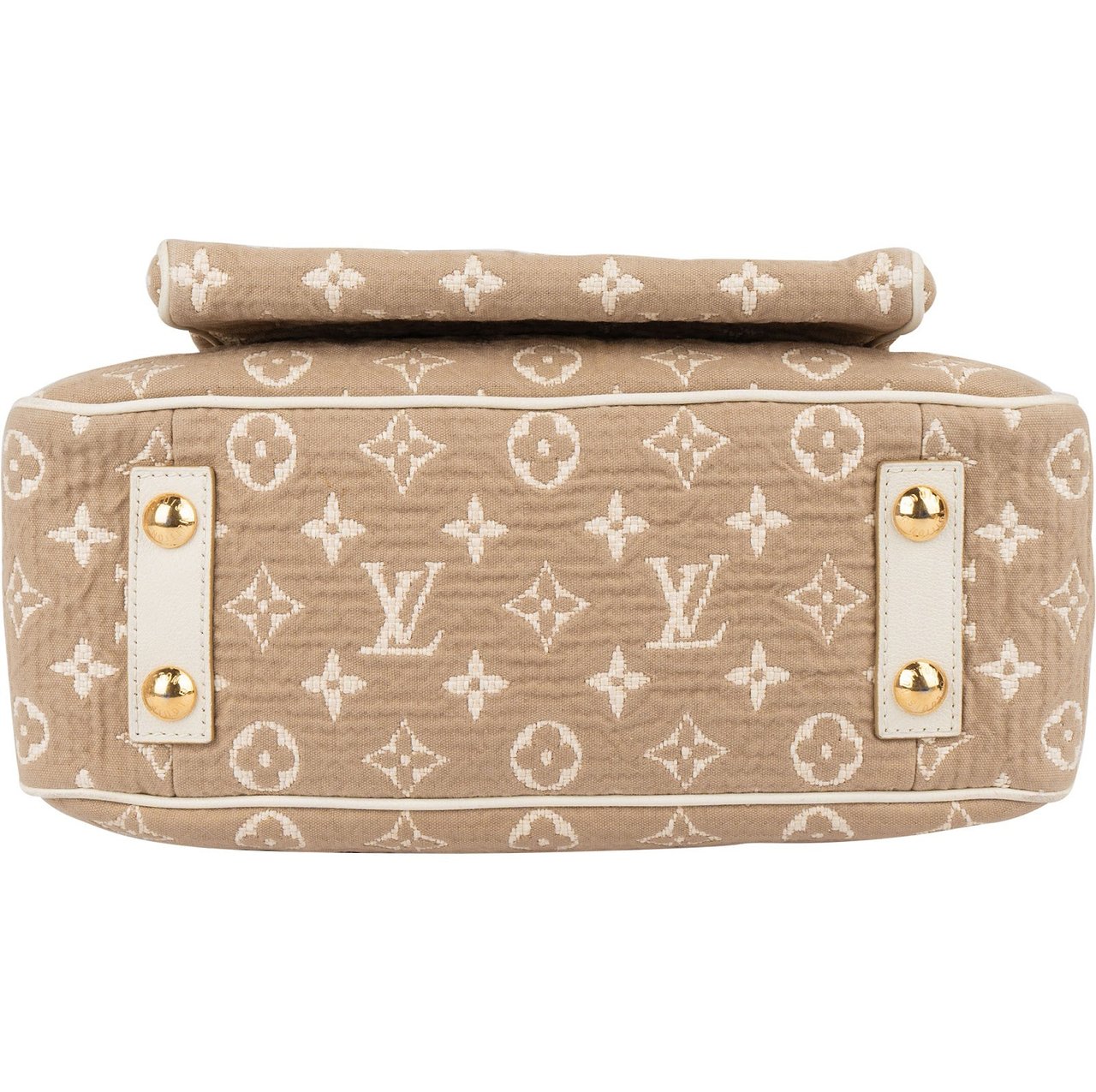 Louis Vuitton Louis Vuitton Monogram Denim Sabbia Cabas MM Handbag Beige