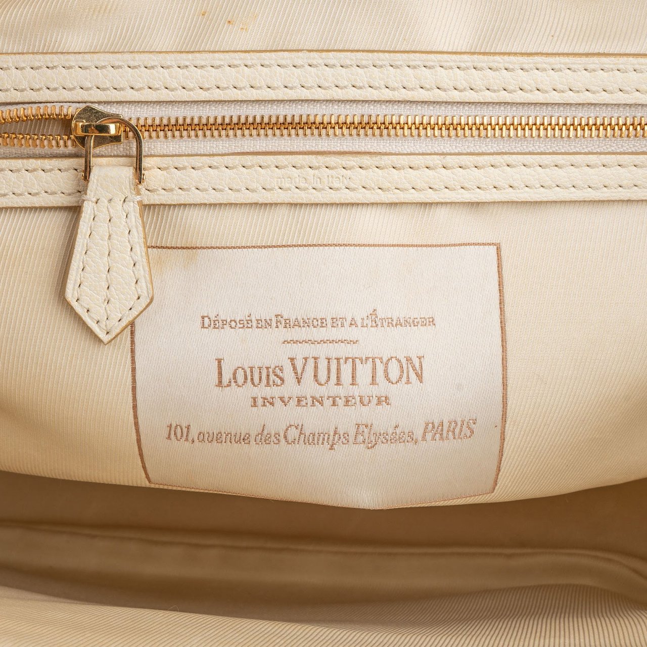 Louis Vuitton Louis Vuitton Monogram Denim Sabbia Cabas MM Handbag Beige