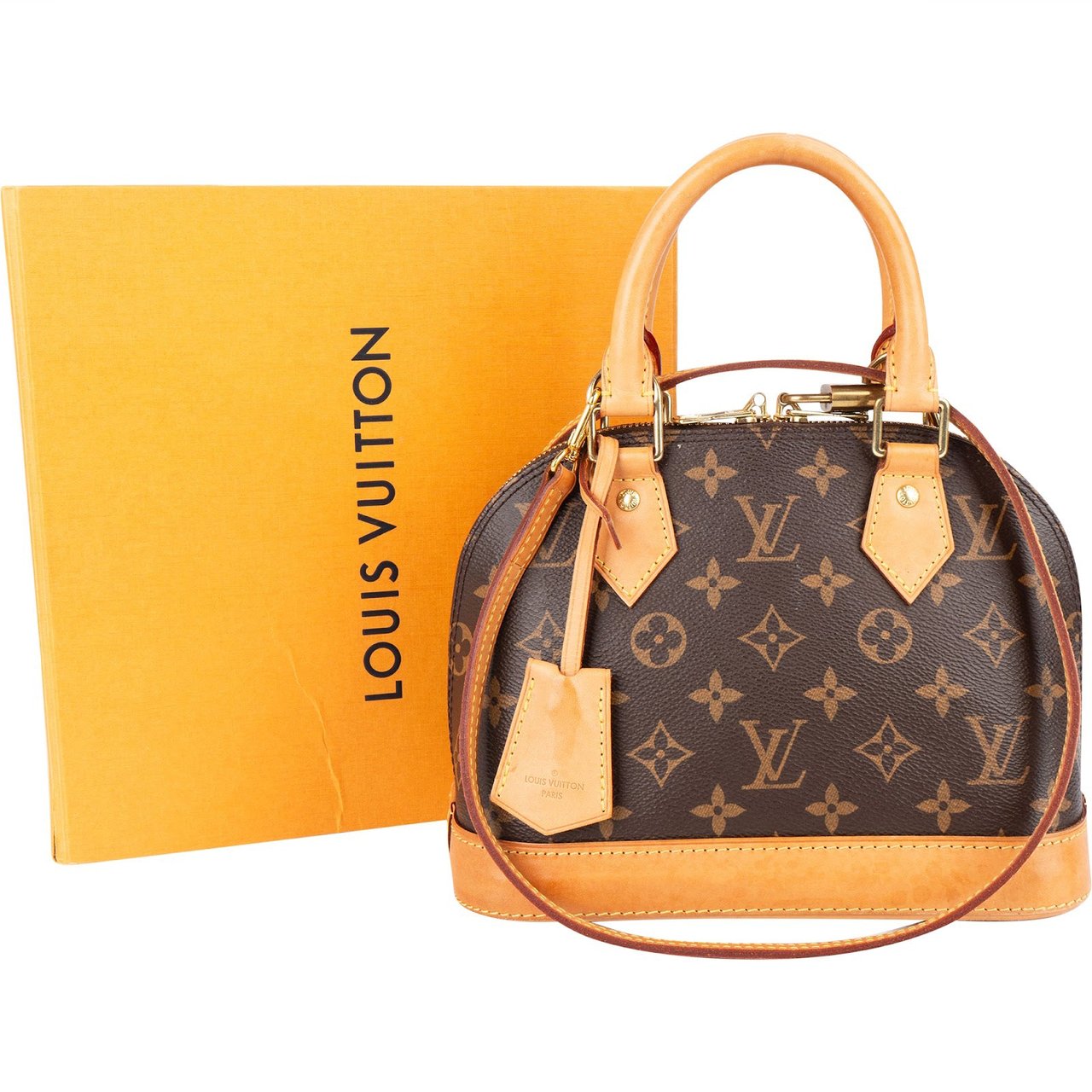 Louis Vuitton Louis Vuitton Monogram Canvas Alma BB Handbag Bruin