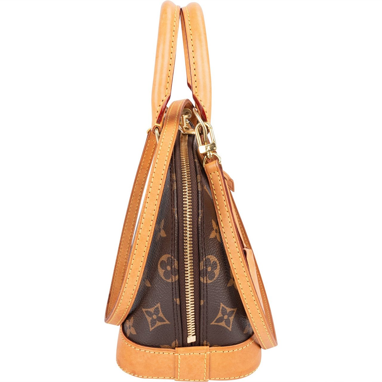 Louis Vuitton Louis Vuitton Monogram Canvas Alma BB Handbag Bruin