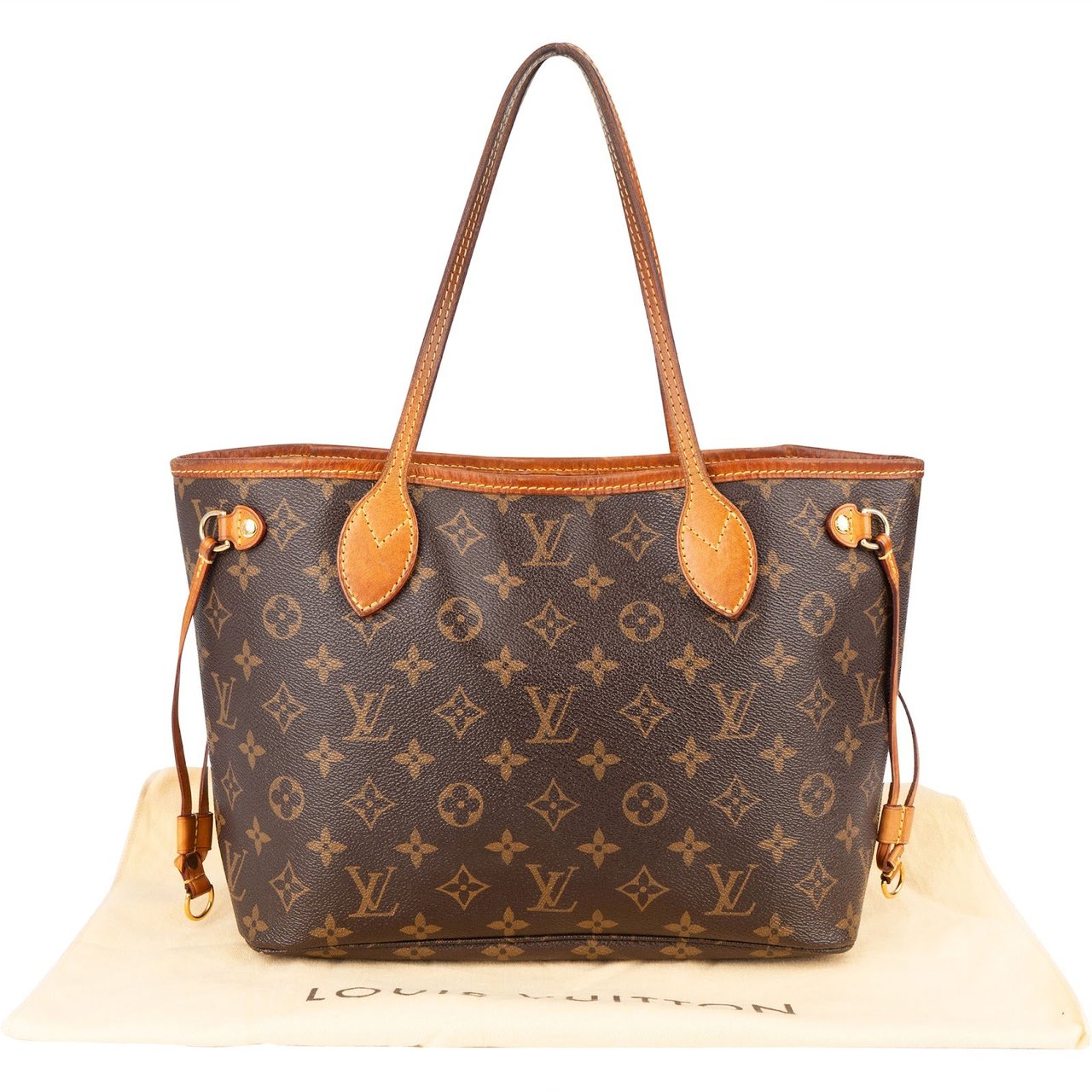 Louis Vuitton Louis Vuitton Monogram Canvas Neverfull PM Shoulder Bag Bruin